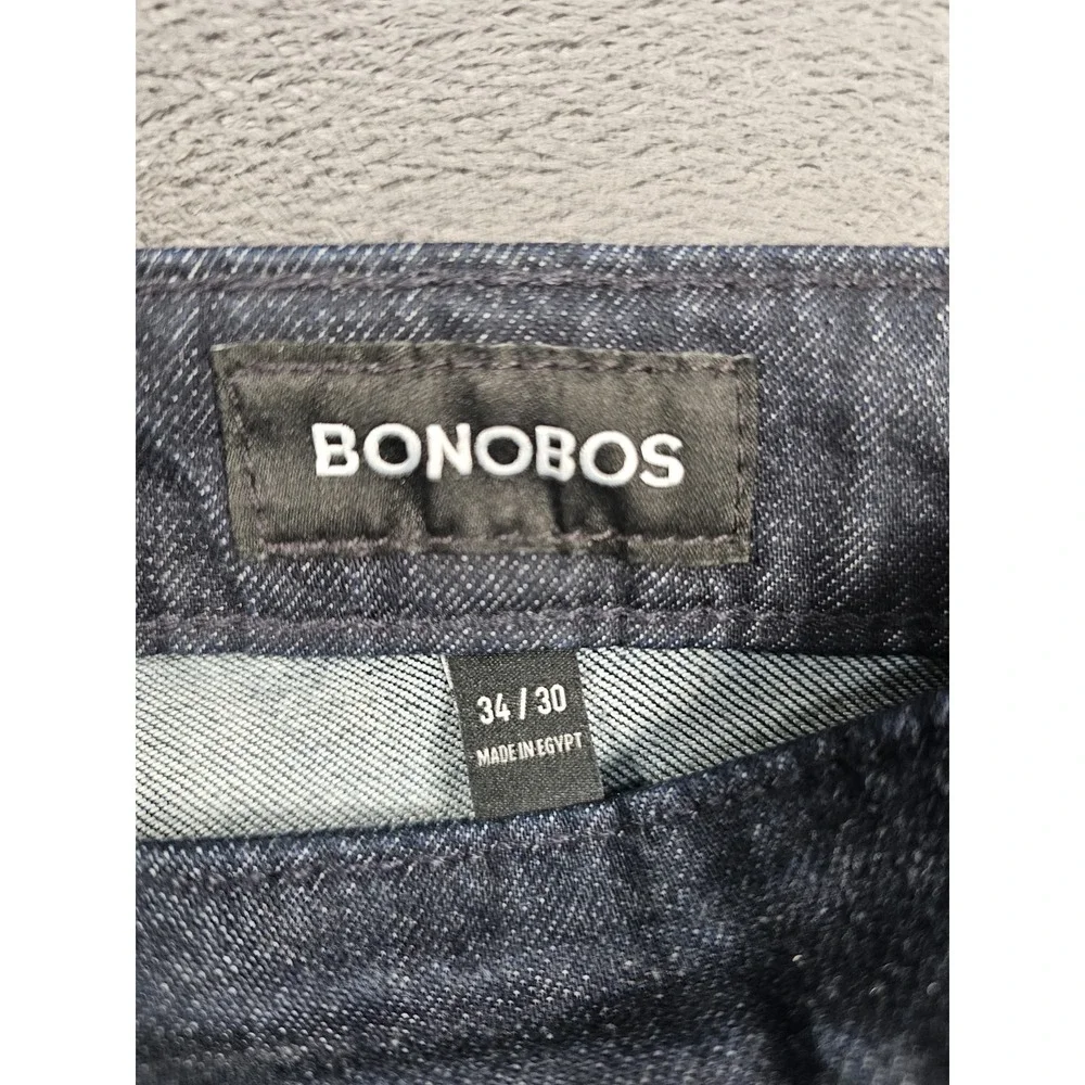 Bonobos Premium Stretch Slim Fit Jeans‎ Dark Blue Denim Mens 34x30 9307745